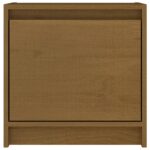 Tables de chevet 2 pcs Marron miel 40x30,5x40 cm Bois de pin – Image 4