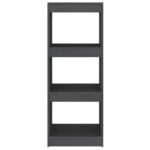 Bibliothèque/Séparateur de pièce Gris 40x30x103,5 cm Pin massif – Image 4
