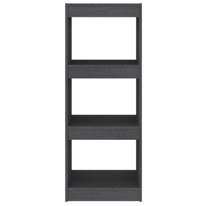 Bibliothèque/Séparateur de pièce Gris 40x30x103,5 cm Pin massif – Image 4