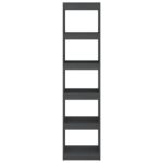 Bibliothèque/Séparateur de pièce Gris 40x30x167,5 cm Pin massif – Image 4