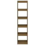 Bibliothèque/Séparateur de pièce Marron miel 40x30x167,5 cm Pin – Image 4