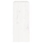 Bibliothèque/Séparateur de pièce Blanc 60x30x71,5 cm Pin massif – Image 4