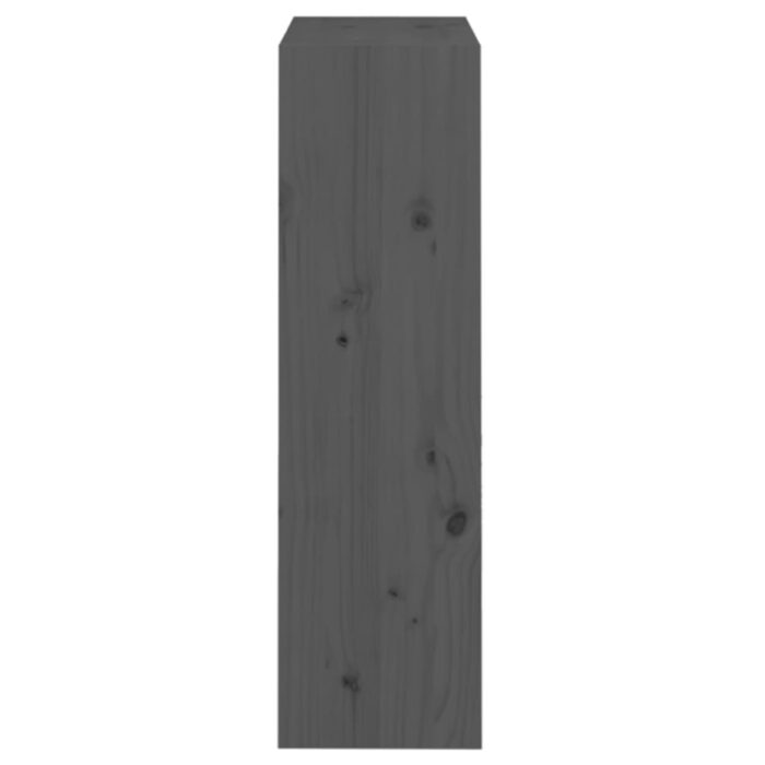 Bibliothèque/Séparateur de pièce Gris 60x30x103,5 cm Pin massif – Image 4