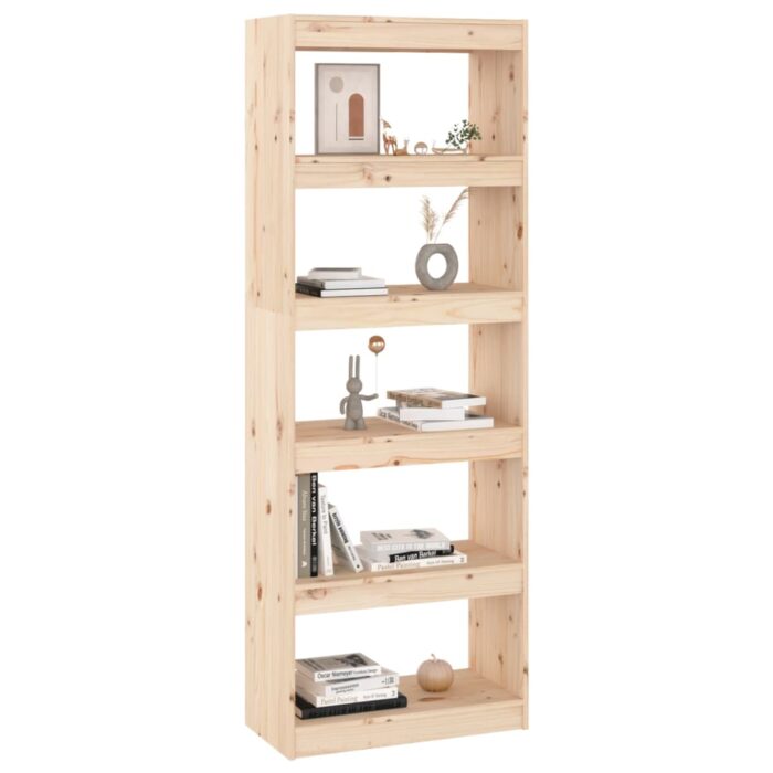 Bibliothèque/Séparateur de pièce 60x30x167,5 cm pin massif – Image 2