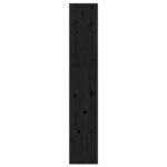 Bibliothèque/Séparateur de pièce Noir 60x30x167,5 cm Pin massif – Image 4