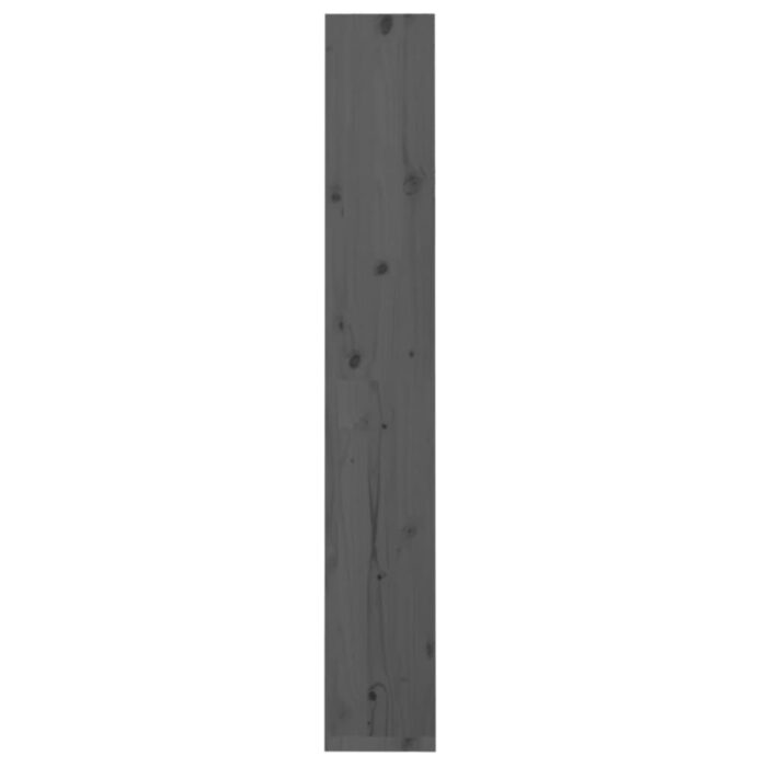 Bibliothèque/Séparateur de pièce Gris 60x30x199,5 cm Pin massif – Image 4