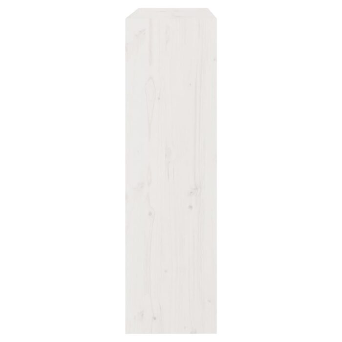 Bibliothèque/Séparateur de pièce Blanc 80x30x103,5cm Pin massif – Image 4