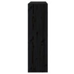 Bibliothèque/Séparateur de pièce Noir 80x30x103,5 cm Pin massif – Image 4