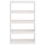 Bibliothèque/Séparateur de pièce Blanc 80x30x135,5cm Pin massif – Image 3