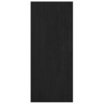 Bibliothèque/Séparateur de pièce Noir 100x30x71,5 cm Pin massif – Image 5
