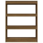 Bibliothèque/Séparateur de pièce Marron miel 100x30x103 cm Pin – Image 4