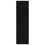 Bibliothèque/Séparateur de pièce Noir 100x30x103 cm Pin massif – Image 5