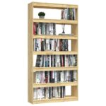 Bibliothèque/Séparateur de pièce 100x30x200 cm pin massif – Image 2