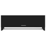 Garde-robe noir 100x32,5x35 cm bois d'ingénierie – Image 2