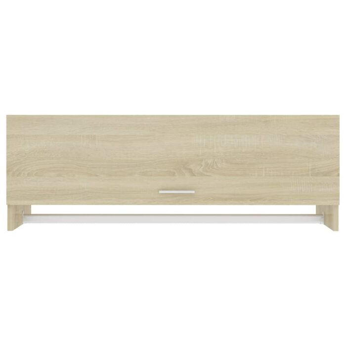 Garde-robe chêne sonoma 100x32,5x35 cm bois d'ingénierie – Image 2