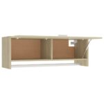 Garde-robe chêne sonoma 100x32,5x35 cm bois d'ingénierie – Image 4