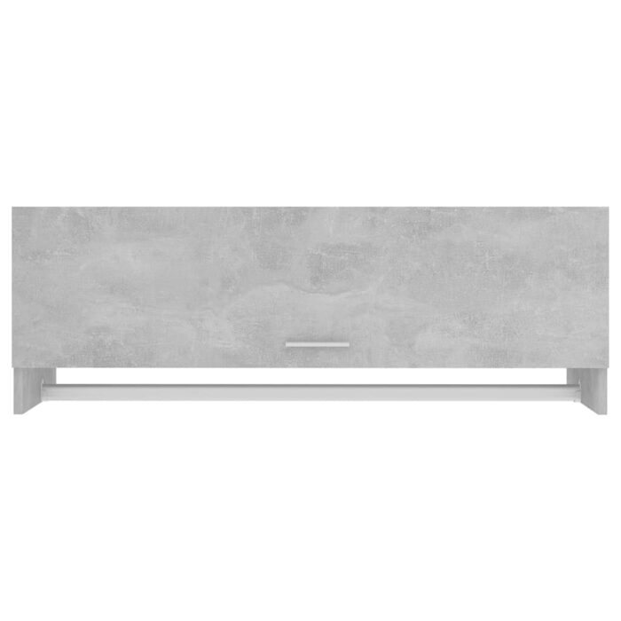 Garde-robe gris béton 100x32,5x35 cm bois d'ingénierie – Image 2