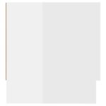 Garde-robe blanc brillant 100x32,5x35 cm bois d'ingénierie – Image 3