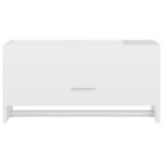 Garde-robe blanc brillant 70x32,5x35 cm bois d'ingénierie – Image 3