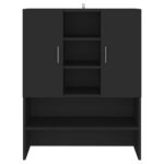 Meuble pour machine à laver Noir 70,5x25,5x90 cm – Image 3