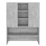 Meuble pour machine à laver Gris béton 70,5x25,5x90 cm – Image 3