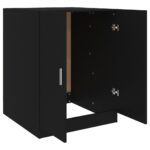 Meuble pour machine à laver Noir 71x71,5x91,5 cm – Image 5