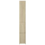 Armoire salle de bain chêne sonoma 25x26,5x170 cm – Image 2