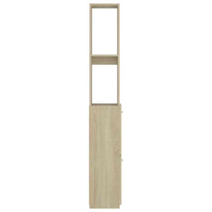 Armoire salle de bain chêne sonoma 25x26,5x170 cm – Image 3