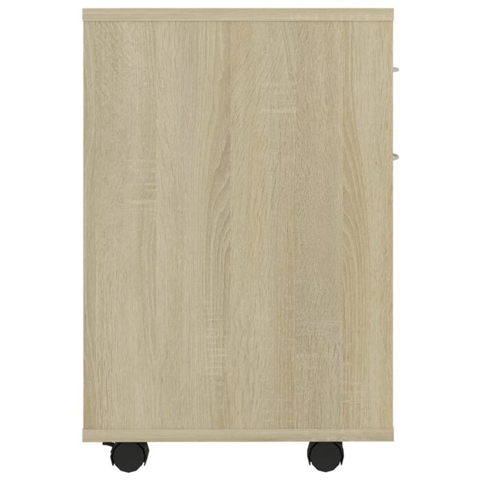 Armoire à roulettes Chêne sonoma 45x38x54 cm Bois d’ingénierie – Image 4