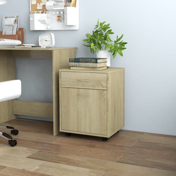 VXL8720286609811_m_en_hd_1.jpg Armoire à roulettes Chêne sonoma 45x38x54 cm Bois d’ingénierie – Image 1