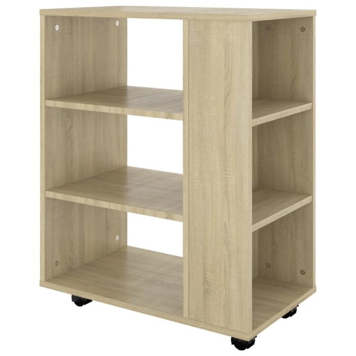 Armoire à roulettes Chêne Sonoma 60x35x75 cm Bois d’ingénierie – Image 5