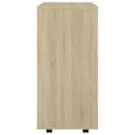 Armoire à roulettes Chêne Sonoma 60x35x75 cm Bois d’ingénierie – Image 6