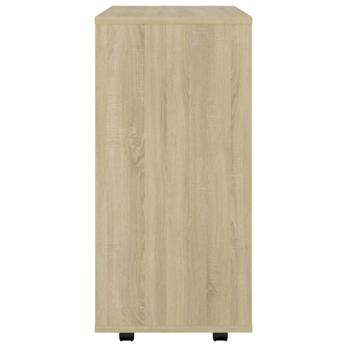 Armoire à roulettes Chêne Sonoma 60x35x75 cm Bois d’ingénierie – Image 6