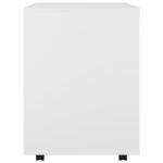 Armoire à roulettes Blanc 60x53x72 cm Bois d’ingénierie – Image 5