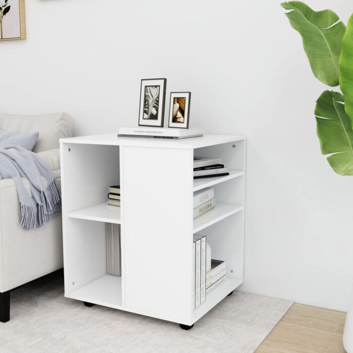 VXL8720286609965_m_en_hd_1.jpg Armoire à roulettes Blanc 60x53x72 cm Bois d’ingénierie – Image 1