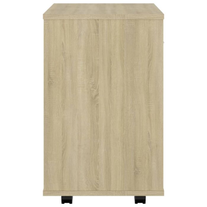 Armoire à roulettes Chêne sonoma 46x36x59 cm Bois d’ingénierie – Image 4