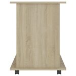Armoire à roulettes Chêne sonoma 60x45x60 cm Bois d’ingénierie – Image 4