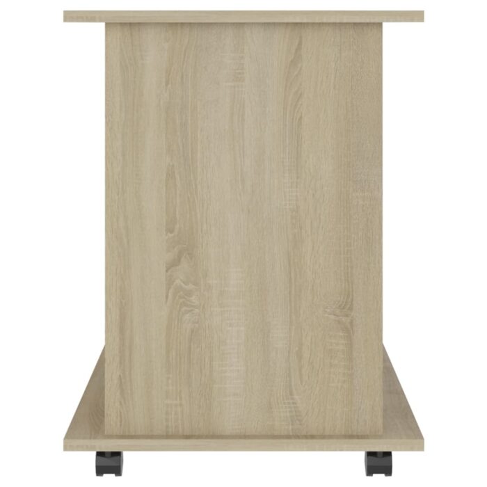 Armoire à roulettes Chêne sonoma 60x45x60 cm Bois d’ingénierie – Image 4