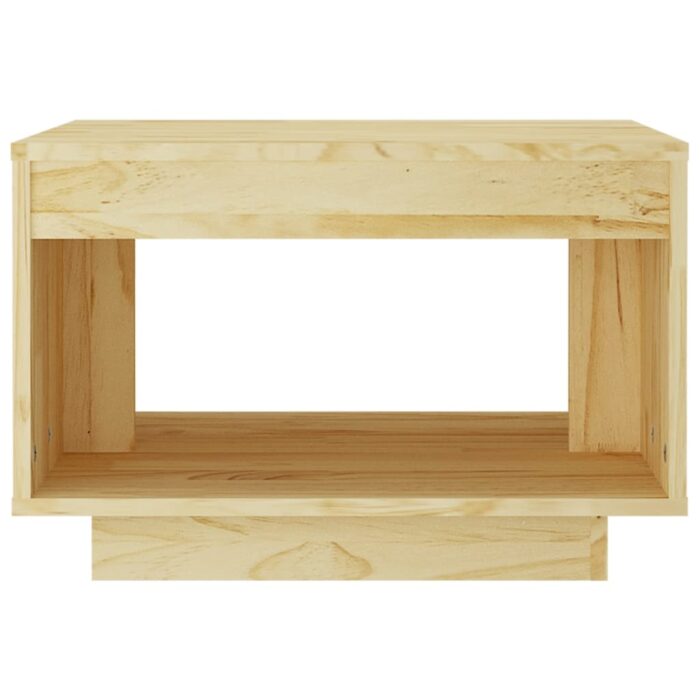 Table basse 50x50x33,5 cm bois de pin massif – Image 3