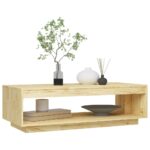 Table basse 110x50x33,5 cm bois de pin massif – Image 2