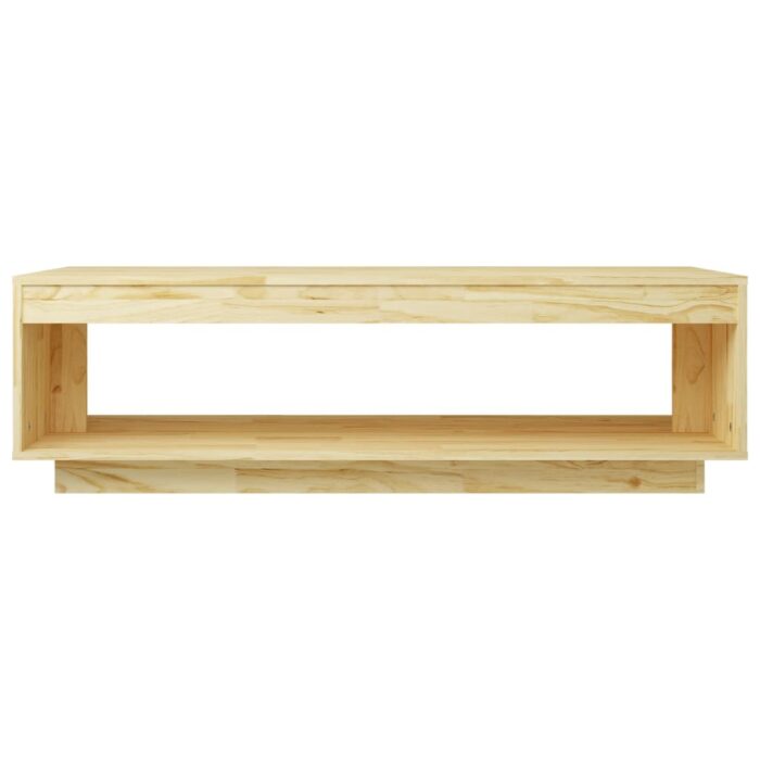 Table basse 110x50x33,5 cm bois de pin massif – Image 4