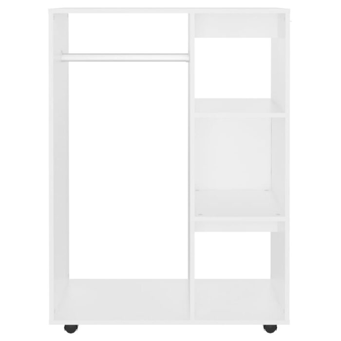 Garde-robe Blanc 80x40x110 cm Bois d’ingénierie – Image 3