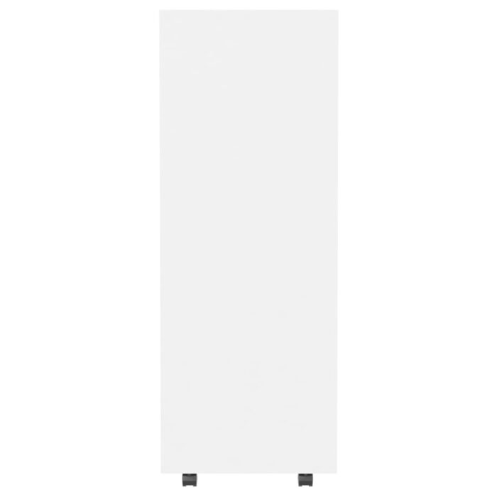 Garde-robe Blanc 80x40x110 cm Bois d’ingénierie – Image 4
