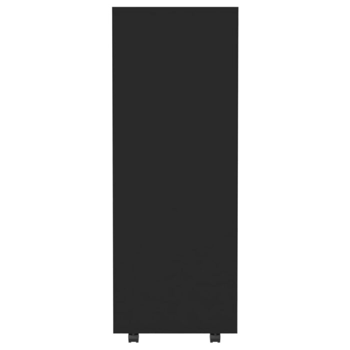 Garde-robe Noir 80x40x110 cm Bois d’ingénierie – Image 4