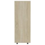 Garde-robe Chêne sonoma 80x40x110 cm Bois d’ingénierie – Image 4