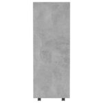 Garde-robe Gris béton 80x40x110 cm Bois d’ingénierie – Image 4