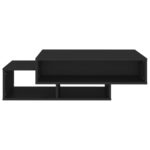 Table basse Noir 105x55x32 cm Bois d’ingénierie – Image 3