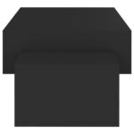 Table basse Noir 105x55x32 cm Bois d’ingénierie – Image 4