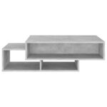 Table basse Gris béton 105x55x32 cm Bois d’ingénierie – Image 3