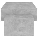 Table basse Gris béton 105x55x32 cm Bois d’ingénierie – Image 4